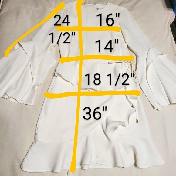 Rebecca Vallance El Chino White Mini Flare Dress US 2 - Picture 12 of 12